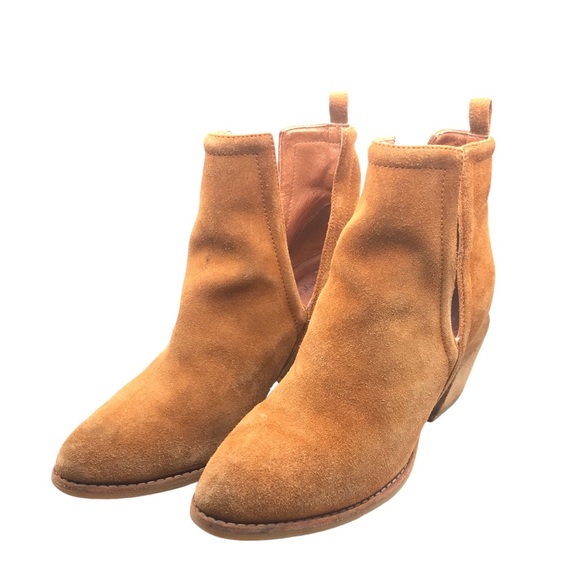 JEFFREY CAMPBELL Anthropologie Orwell Suede Booties - Picture 6 of 9
